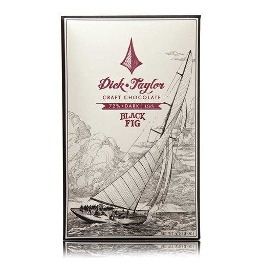 Dick Taylor - Craft Chocolate Black Fig 72% Dark Chocolate Bar, 57g (2oz) - myPanier