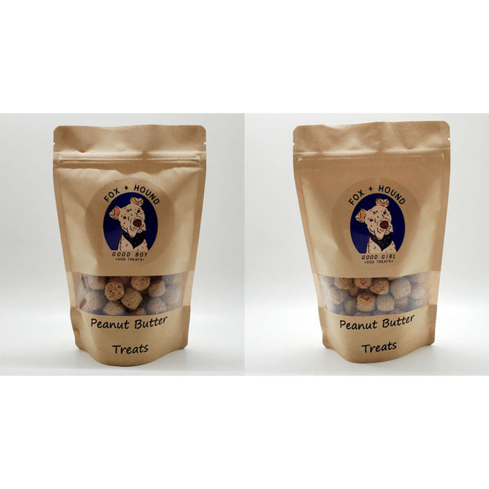 Fox + Hound - Peanut Butter Biscuits for Dogs, All Natural 6oz Bag - myPanier