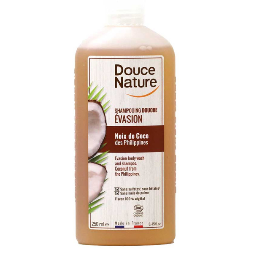 Douce Nature - Shower Gel & Shampoo Coconut 250ml - myPanier