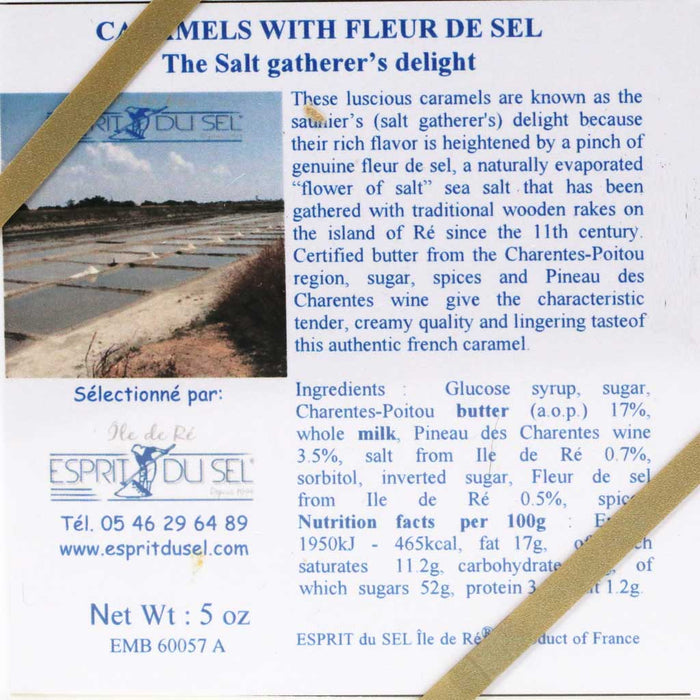Esprit du Sel - Fleur de Sel Sea Salt Caramels, 5oz - myPanier