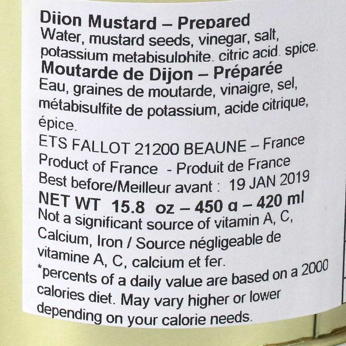 Edmond Fallot - Dijon Mustard Tin Pail, 448g (15.8oz) - myPanier