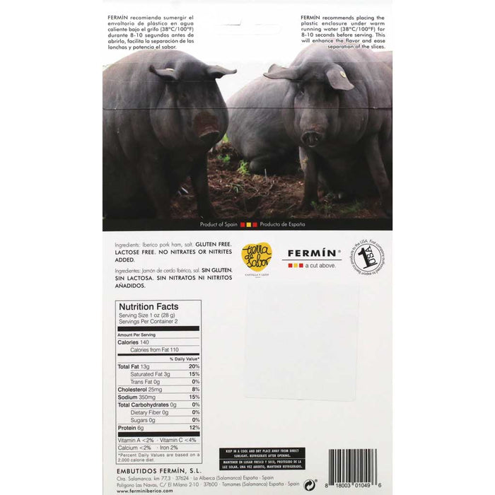 Fermin - 50% Corn-Fed Dry Cured Iberico Ham (Sliced), 2oz (55g) - myPanier