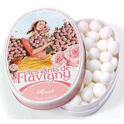 Les Anis de Flavigny - Rose Flavored Anise Candy, 50g (1.76oz) Tin - myPanier