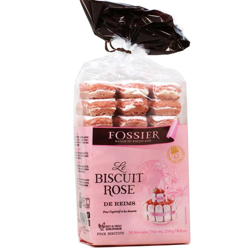 THE FIVE ALMONDS MAISON FOSSIER BISCUITS ROSES DE REIMS - FRENCH