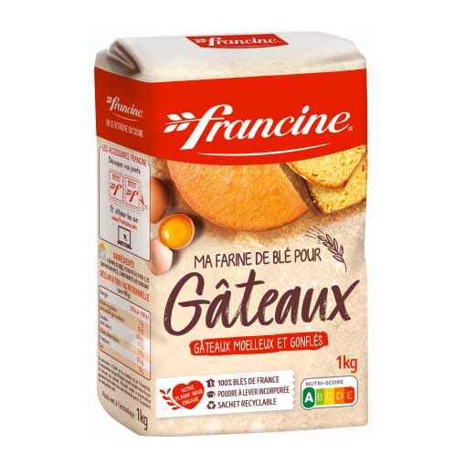 Francine - Flour for Cakes (Gateaux), 1kg (2.2 lb) - myPanier