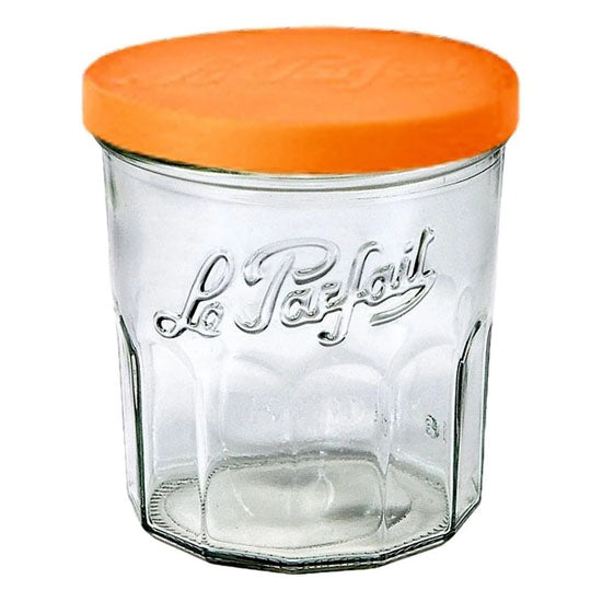 Le Parfait - Bulk Storage Glass Jar Screw Top with Gold Metal 2-Piece Lid,  1L - myPanier