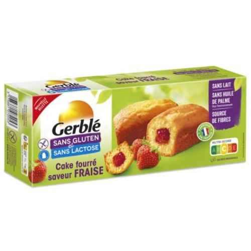 Gerblé - Gluten Free and Lactose Free Strawberry Filled Cakes, 210g (7.5oz) - myPanier