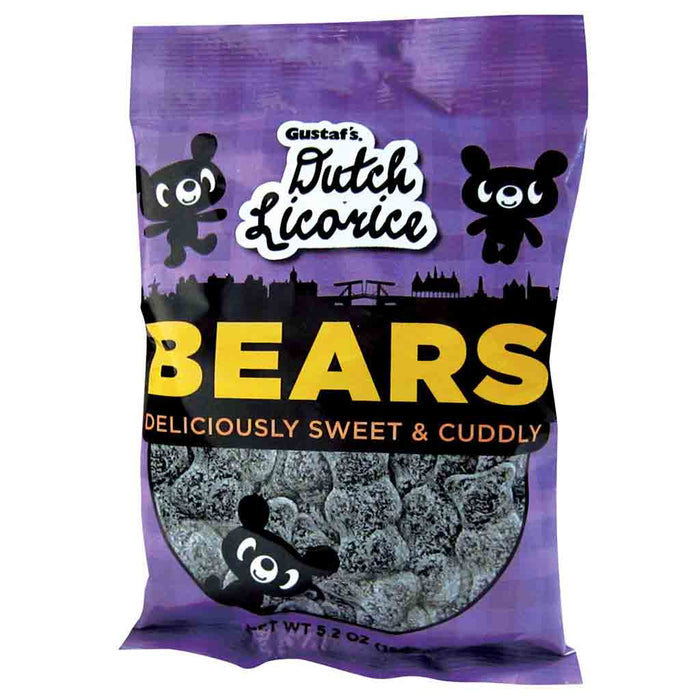 Gustaf - Dutch Sugared Licorice Bears, 5.2oz Bag - myPanier