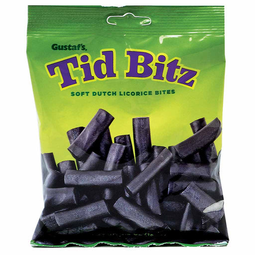 Gustaf Tid Bitz Dutch Soft Black Licorice Bites, 5.2oz Bag - myPanier