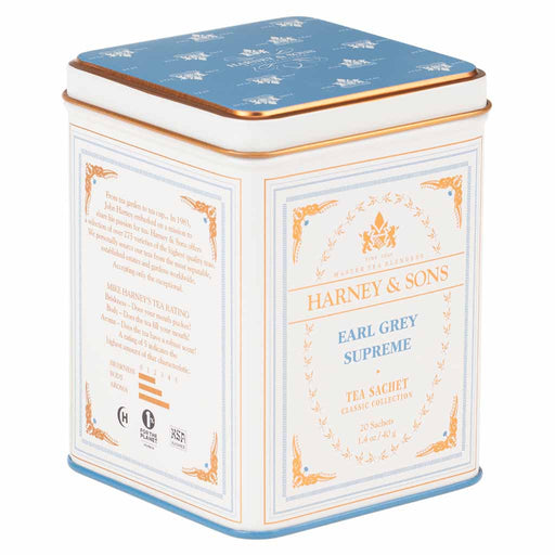 Harney & Sons - Earl Grey Supreme Tea Sachets, 20ct Tin - myPanier