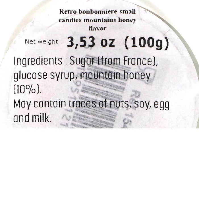 Maffren - Honey Hard Candies in Bonbonniere (Glass Jar), 3.5oz (100g) -  myPanier