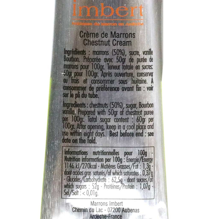 Imbert - Chestnut Cream (Creme de Marrons), 80g (2.8oz) Tube - myPanier