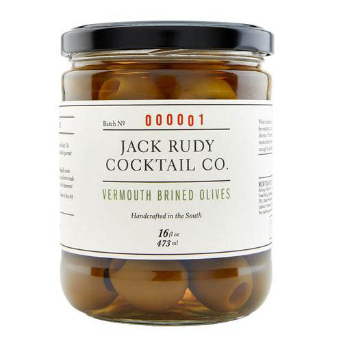 Jack Rudy Cocktail Co - Vermouth Brined Olives, 16 fl oz (473ml) Jar - myPanier