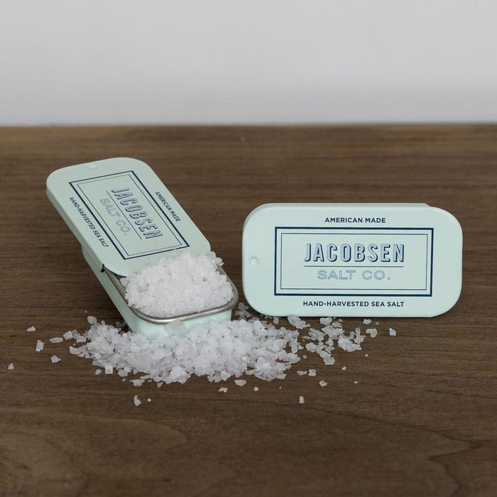 Jacobsen Salt - Sel de mer de finition en flocons, boîte à glissière de 0,42 oz