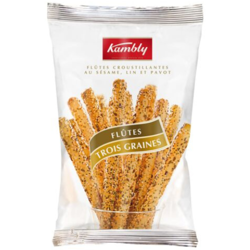 Kambly - Flutes Crackers 3 seeds - myPanier