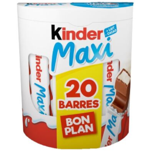 Kinder - Maxi Chocolate Bars x20, 420g (14.9oz)