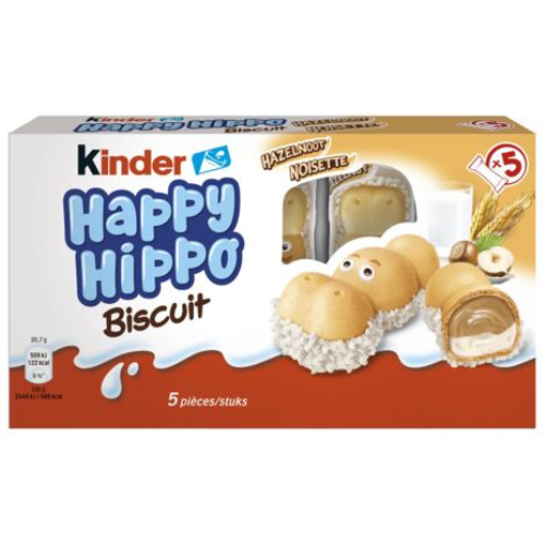 Kinder - Happy Hippo Biscuit Hazelnut x 5, 103.5g (3.7oz) - myPanier
