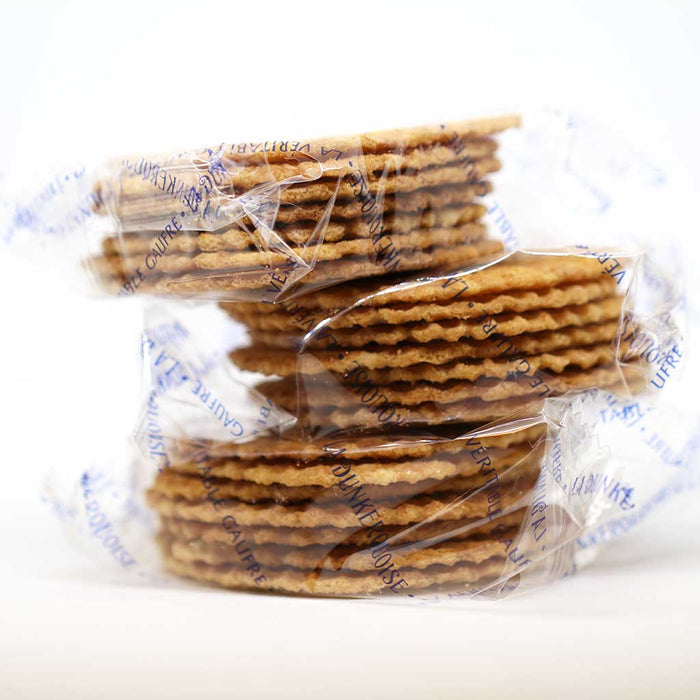La Dunkerquoise - Pure Butter Waffle Cookies (Caramel), 5.3oz (150.3g) Tray - myPanier