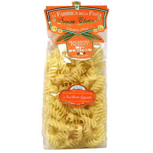 La Fabbrica della Pasta - Gluten-Free Jumbo Fusili, 500g (1.1lb) - myPanier