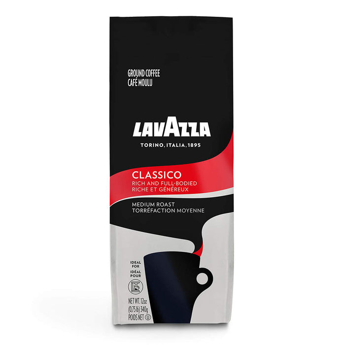 Lavazza - Classico Drip Coffee Medium Roast Ground 100% Arabica, 12oz (340g) - myPanier