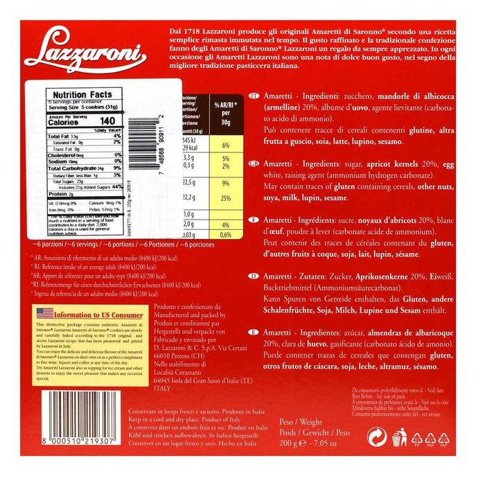 Lazzaroni - Amaretti Italian Cookies Box - myPanier