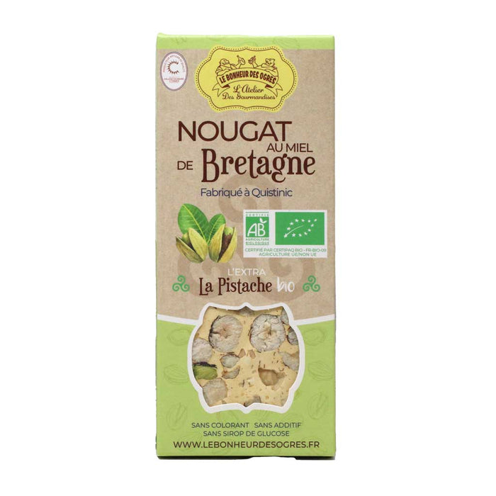 Le Bonheur des Ogres - Nougat from Brittany with Organic Pistachio - myPanier
