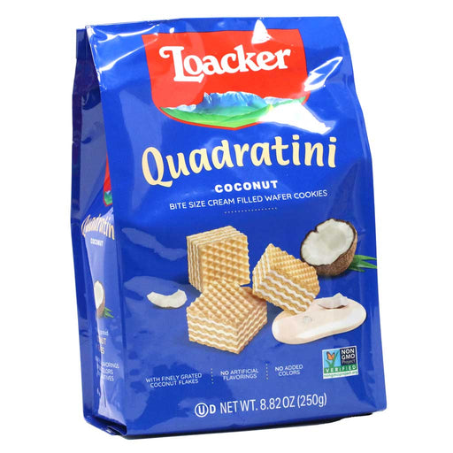 Loacker Quadratini Coconut in Bag, 250g (8.8oz) - myPanier
