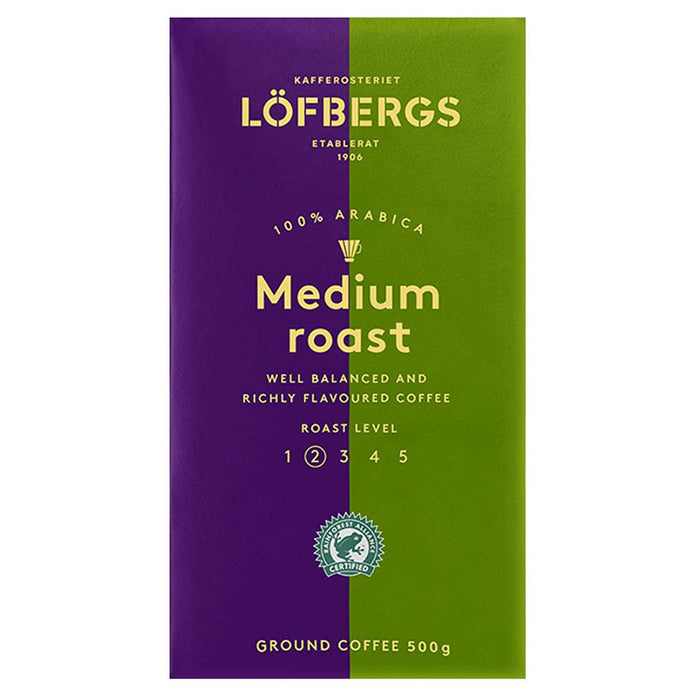 Lofbergs - 100% Arabica Medium Roast Ground Coffee, 17.6oz (500g) - myPanier