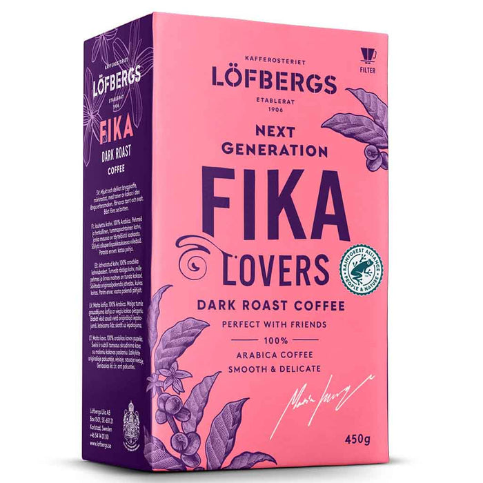 Lofbergs - Fika Dark Roast Ground Coffee, 15.87oz - myPanier