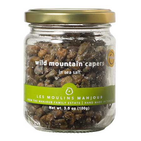 Moulins Mahjoub - Organic Small Wild Mountain Capers in Sea Salt, 100g (3.5oz) - myPanier