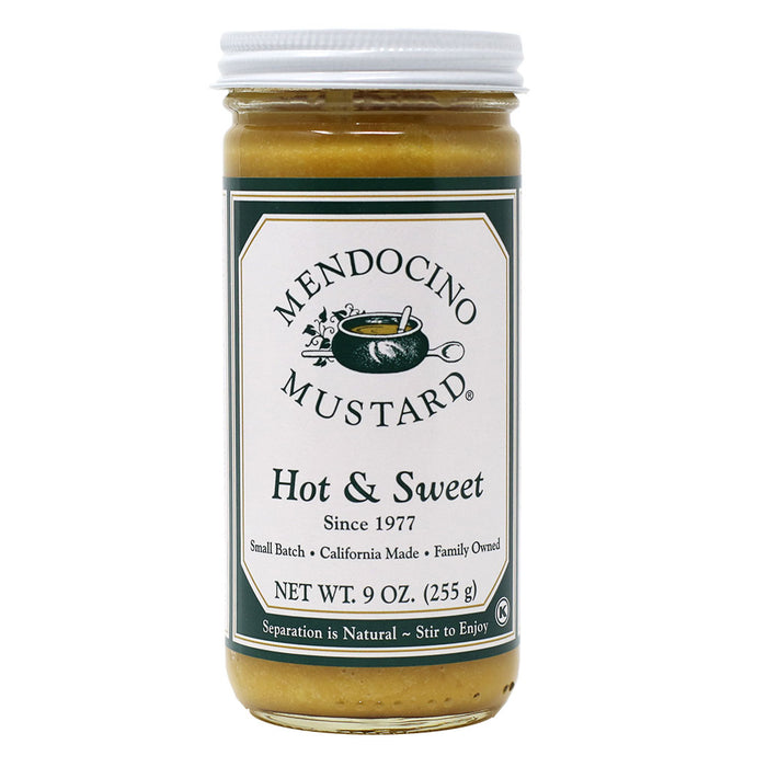 Mendocino Mustard - Hot & Sweet Mustard, 9oz - myPanier