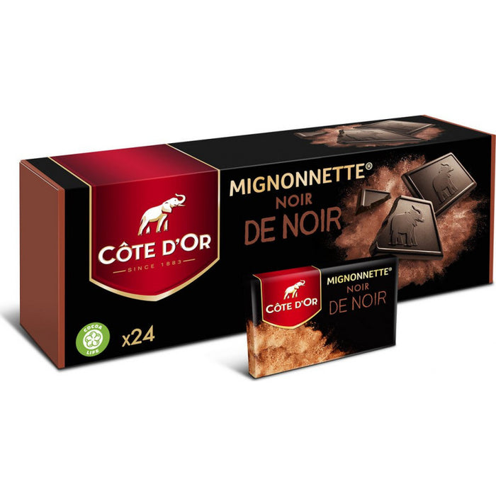 Côte D'Or - Mignonette Chocolat Noir, 24 pièces, boîte de 8,4 oz