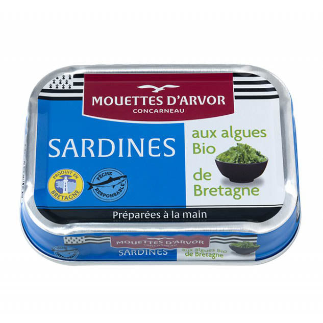 Mouettes d'Arvor - Sardines w/ Seaweed Organic - myPanier