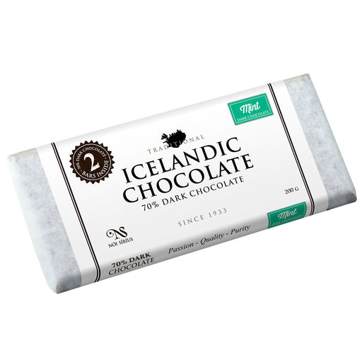 Noi Sirius - 70% Icelandic Dark Chocolate with Mint, Two-Bar Pack, 7oz (200g) - myPanier
