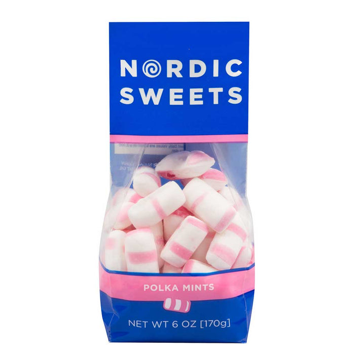Nordic Sweets - Swedish Polka Mints, 6oz Bag - myPanier