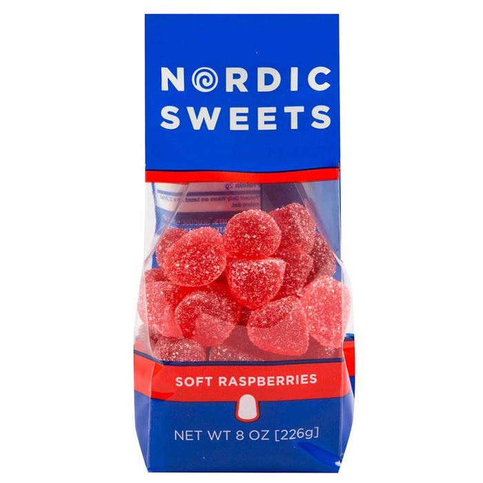 Nordic Sweets - Swedish Soft Raspberries, 226.8g (8oz) Bag - myPanier