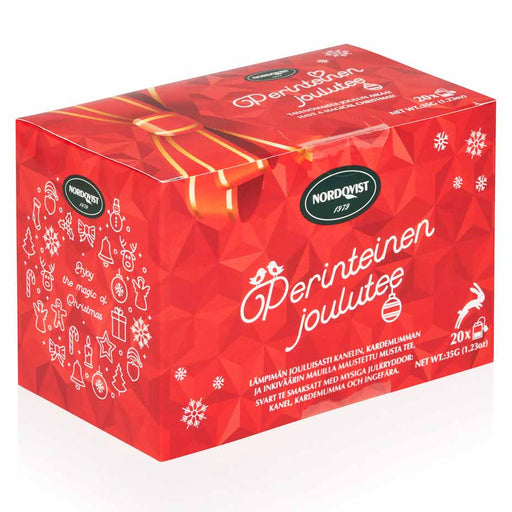Nordqvist - Traditional Christmas Flavored Black Tea, 20-Bags, 35g (1.24oz) - myPanier