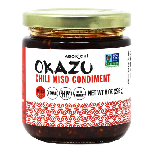 Abokichi Okazu - Japanese Chili Miso Oil Condiment, 8.45oz (250ml) - myPanier