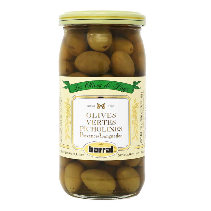 Barral - Green Picholines Olives from Provence, 200g (7oz) - myPanier