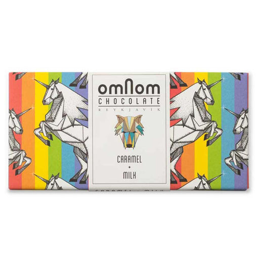 OmNom - Caramel & Milk "Pride" Icelandic Chocolate, 2.1oz (60g) Bar - myPanier