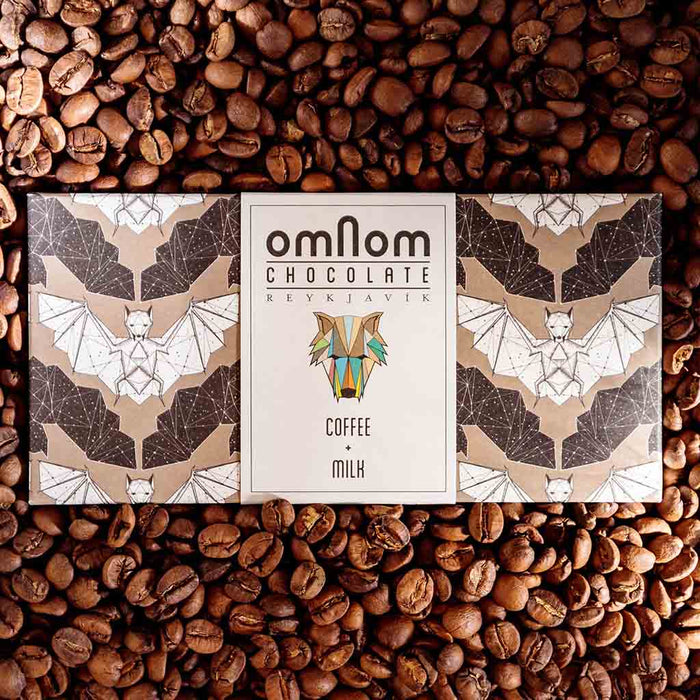 OmNom - Coffee & Milk Icelandic Chocolate, 2.1oz (60g) Bar - myPanier