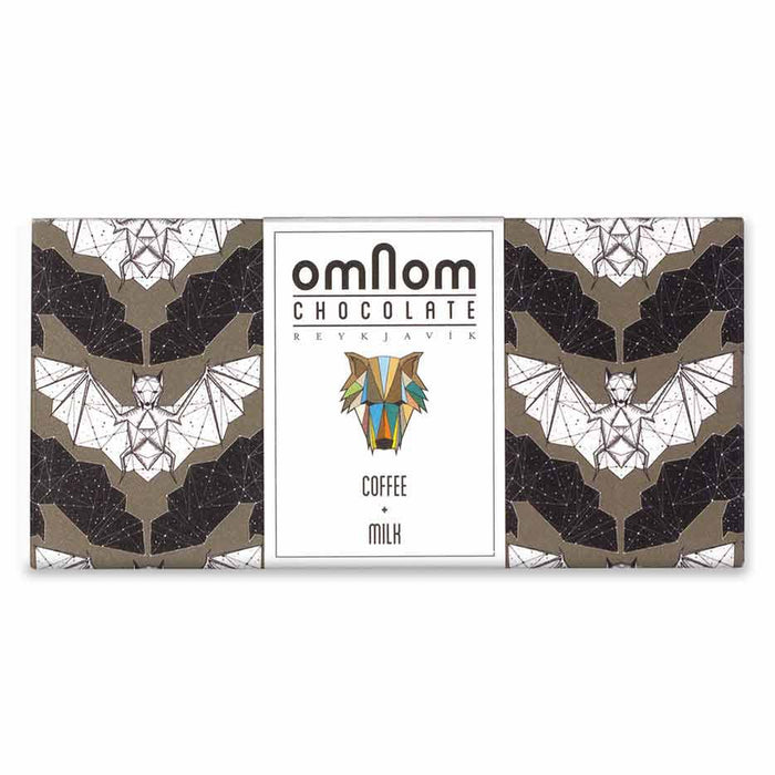 OmNom - Coffee & Milk Icelandic Chocolate, 2.1oz (60g) Bar - myPanier