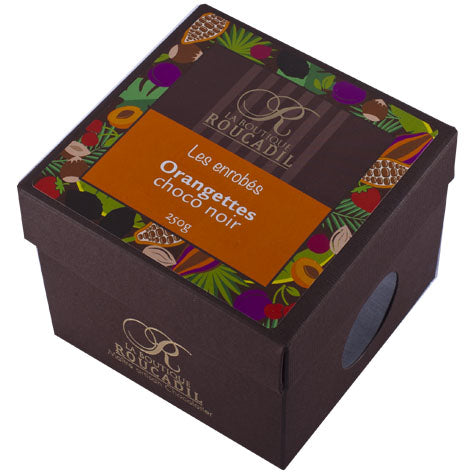 Maison Roucadil - Orangettes Coated with Dark Chocolate, 250g (8.8oz) Box - myPanier