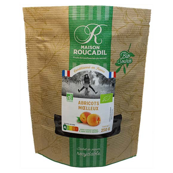 Maison Roucadil - Organic Soft Apricots from France, 250g (8.8oz) Bag - myPanier