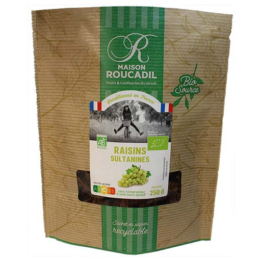 Maison Roucadil - Organic Sultana Raisins from France, 250g (8.8oz) Bag - myPanier