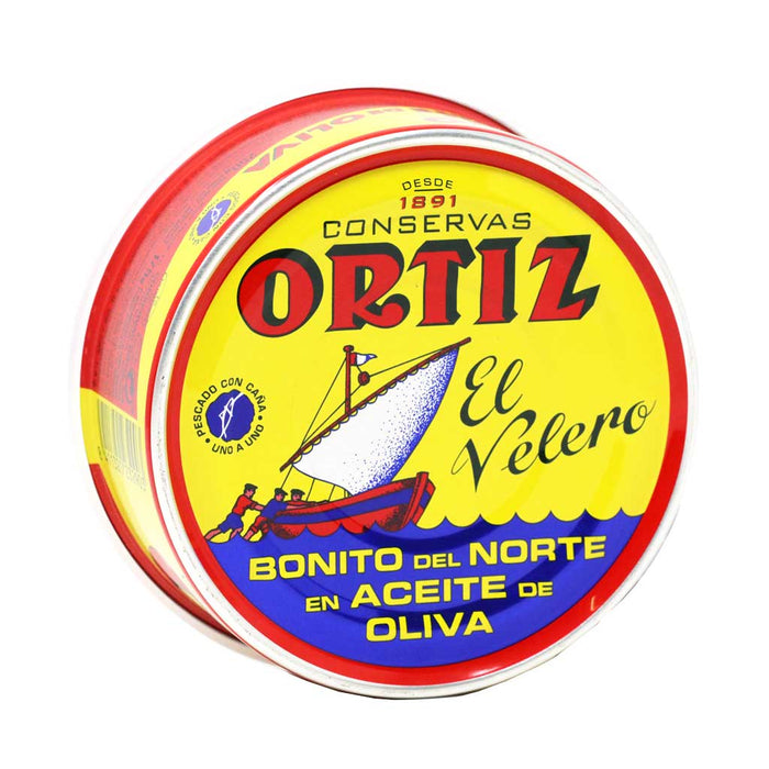 Ortiz - White Bonito Tuna in Olive Oil, 250g Round Tin - myPanier