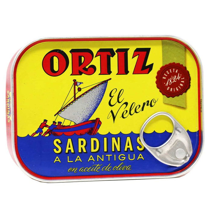 Ortiz - Sardines in Olive Oil, Old Style, 140g Tin - myPanier