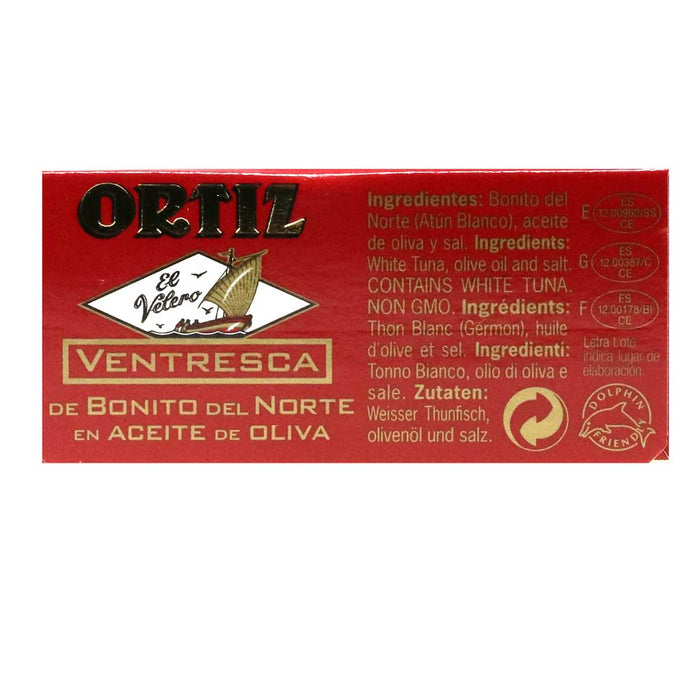 Ortiz - Ventresca White Tuna Belly in Olive Oil, 110g (3.9oz) Tin - myPanier