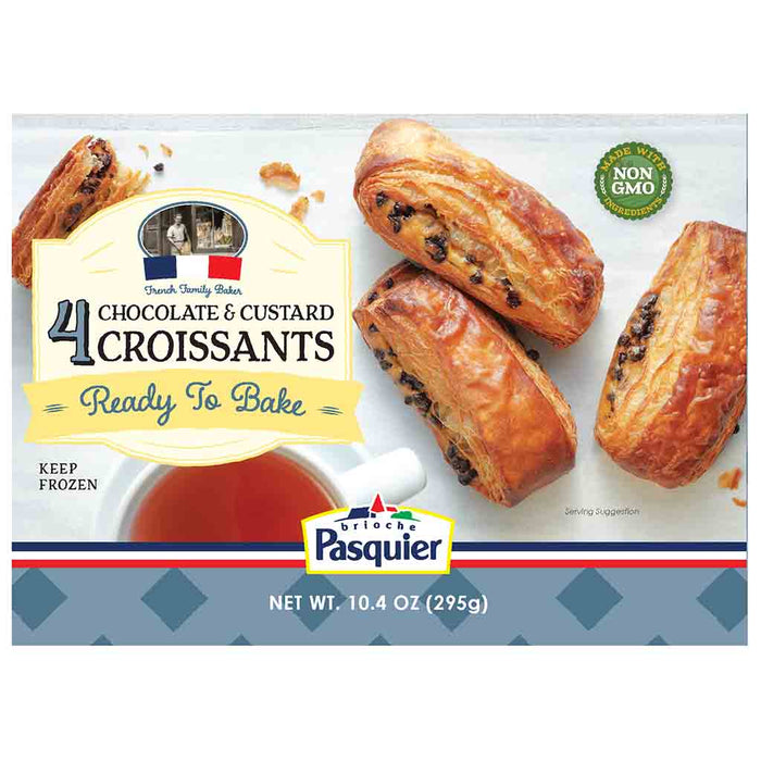 Pasquier - Chocolate & Custard Croissant (Freezer to Oven) - myPanier
