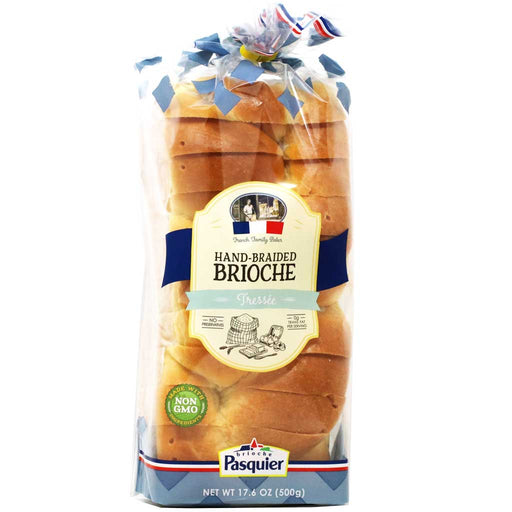 Brioche Pasquier - Authentic French Brioche Tressee Bread Sliced Loaf, 17.6oz (500g) - myPanier